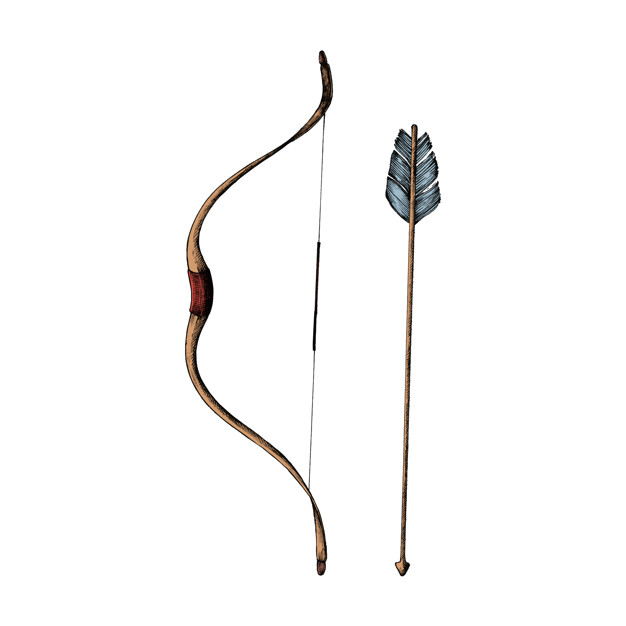 626x626 Free Download Hand Drawn Bow And Arrow