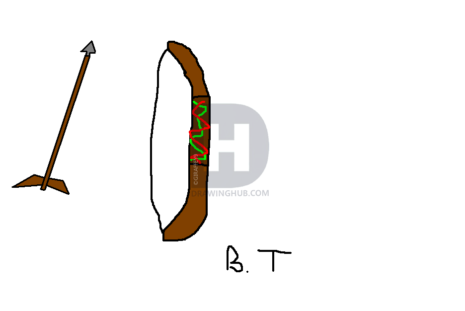 936x626 How To Draw Meridas Bow And Arrow, Step