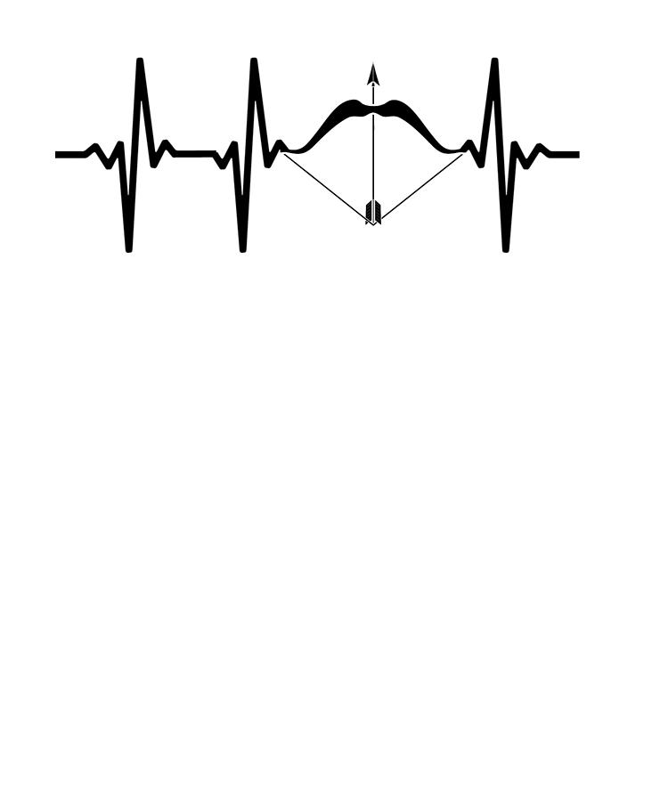 750x900 Archery Heartbeat Bow And Arrow Archer Drawing
