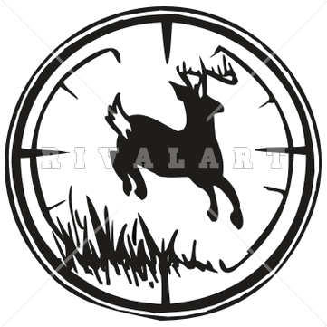 361x361 Hunting Deer Clipart