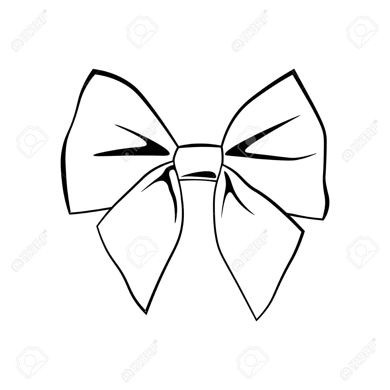 Bow Line Drawing Free download on ClipArtMag