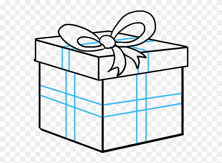 880x645 How To Draw Christmas Present