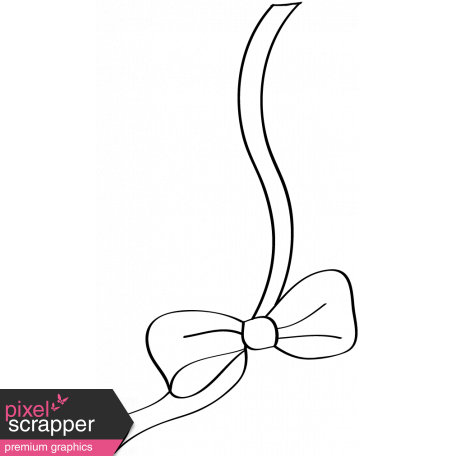 456x456 Bow Doodle Template Graphic