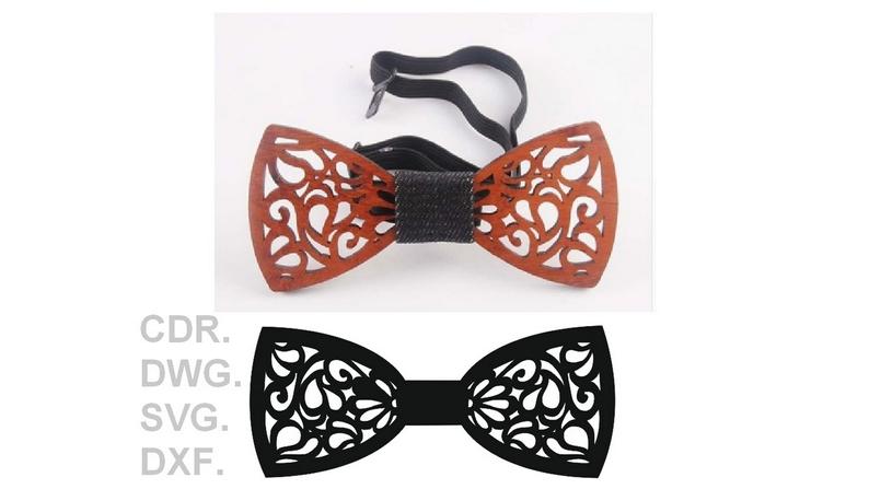 794x447 Bow Tie Drawing Bow Tie Wood Dxf Cnc Cutting Laser Cut Etsy