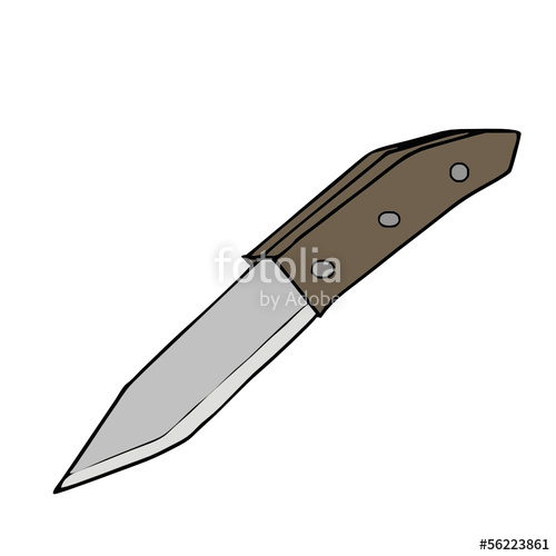 500x500 Vector Drawing Of A Knife Stock Image And Royalty Free Vector