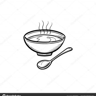 336x336 Mixing Bowl Drawing Of Pasta Fish Step Brown Iydunetwork
