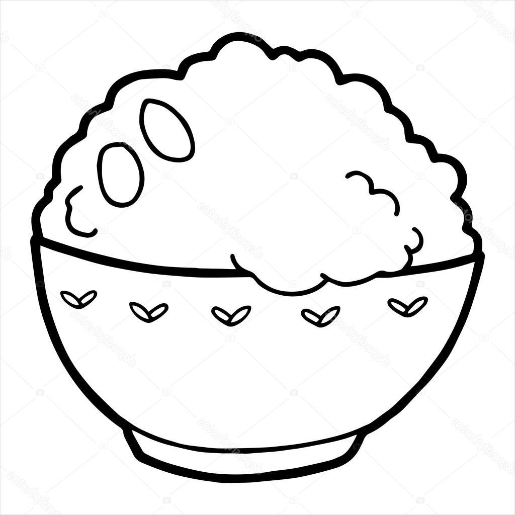 1024x1024 Huge Collection Of 'rice Bowl Drawing' Download More Than