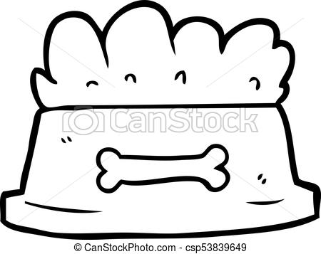 450x357 Line Drawing Of A Bowl Of Dog Food