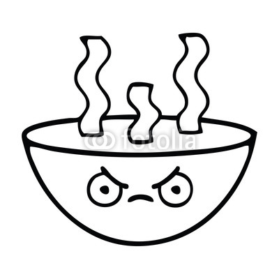 400x400 Line Drawing Cartoon Bowl Of Hot Soup Buy Photos Ap Images