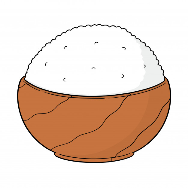 626x626 Vector Of Rice Bowl Vector Premium Download