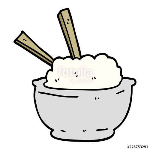 500x500 Cartoon Doodle Bowl Of Rice Stock Image And Royalty Free Vector