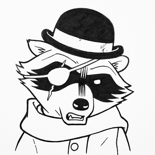 640x640 What, You've Never Seen A Raccoon With A Bowler Hat
