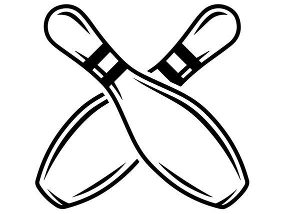 570x429 Bowling Logo Ball Pin Sports Bowl Game Bowler Alley Strike Etsy