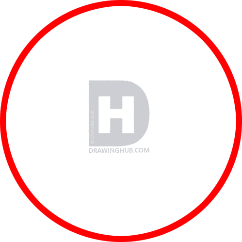 499x499 How To Draw A Bowling Ball, Step