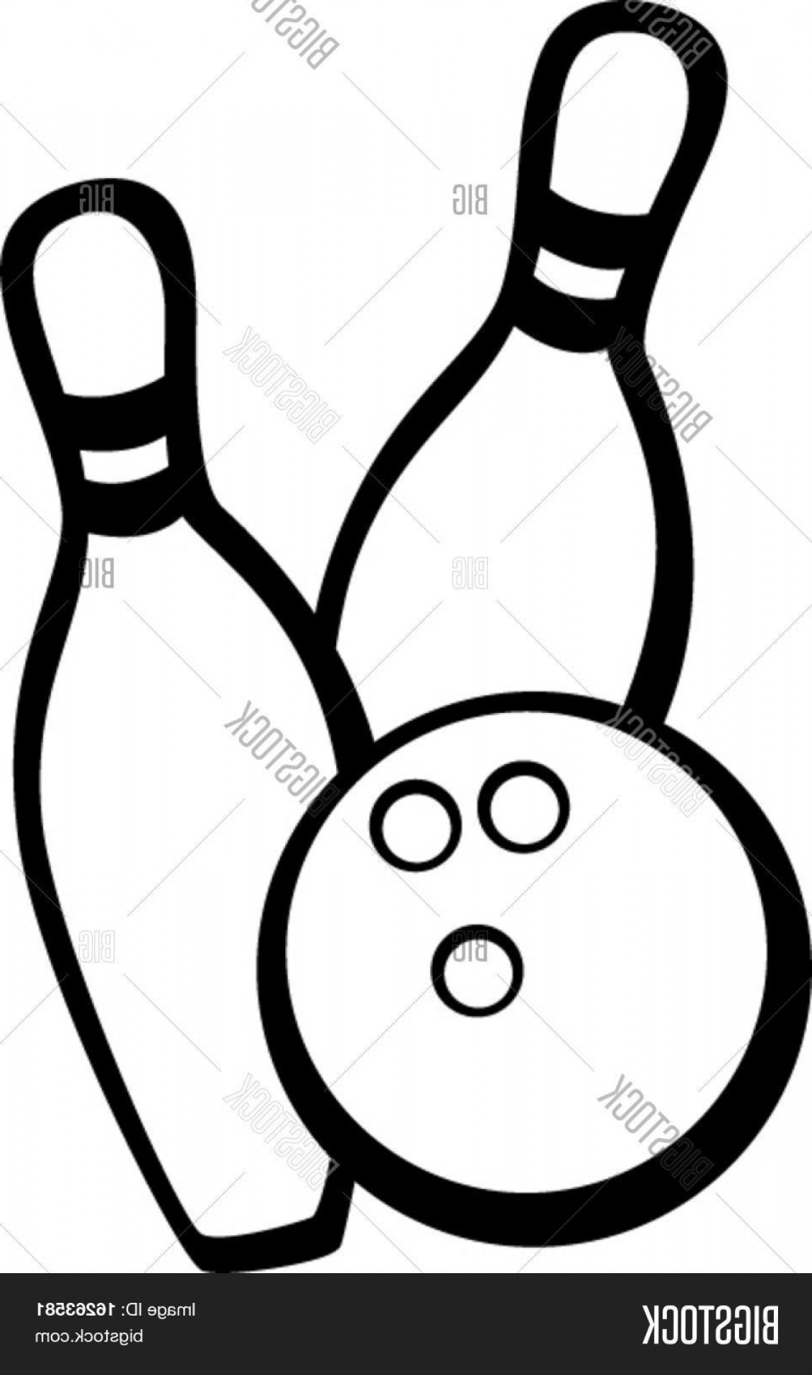 1148x1944 Stock Vector Bowling Ball And Pins Soidergi