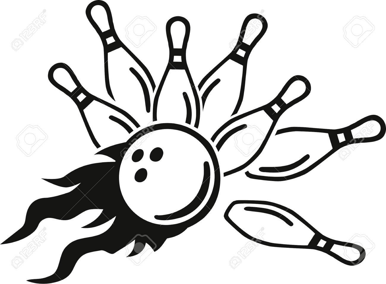 1300x957 Strike Bowling Clipart