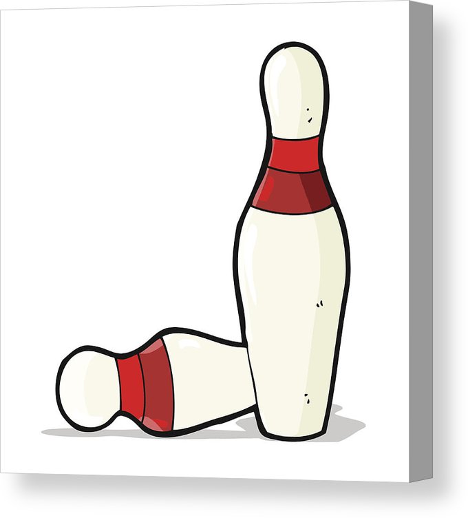680x752 cartoon ten pin bowling skittles canvas print canvas art