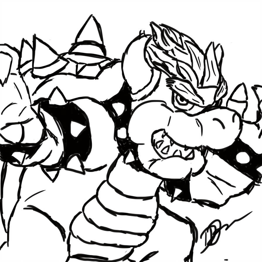 Dry Bones Bowser Coloring Art Coloring Pages