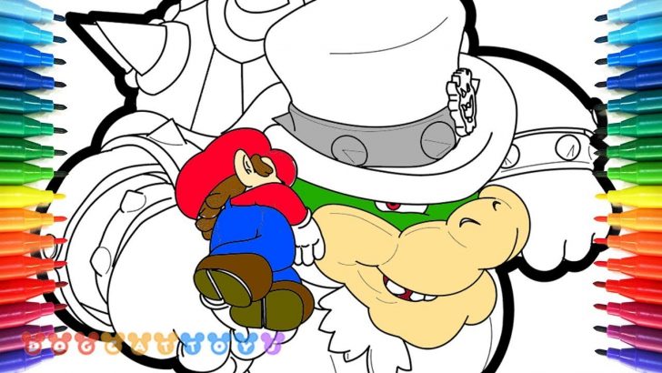728x410 Bowser Jr Drawing Tutorial Cartoon Dry Castle 's Simple Iydunetwork