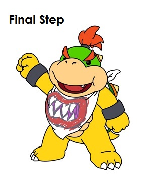 300x388 How To Draw Bowser Jr