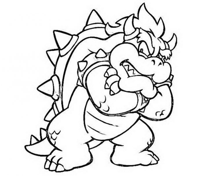 728x606 Bowser Jr Coloring
