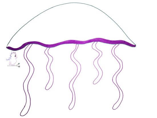 550x413 Don't Be Jelly Jellyfish Drawing