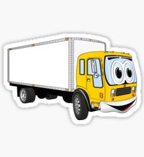210x230 box truck delivery truck cartoon truck haul drawing stickers