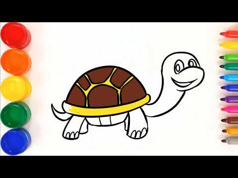 480x360 Cute Turtle Drawing For Kids