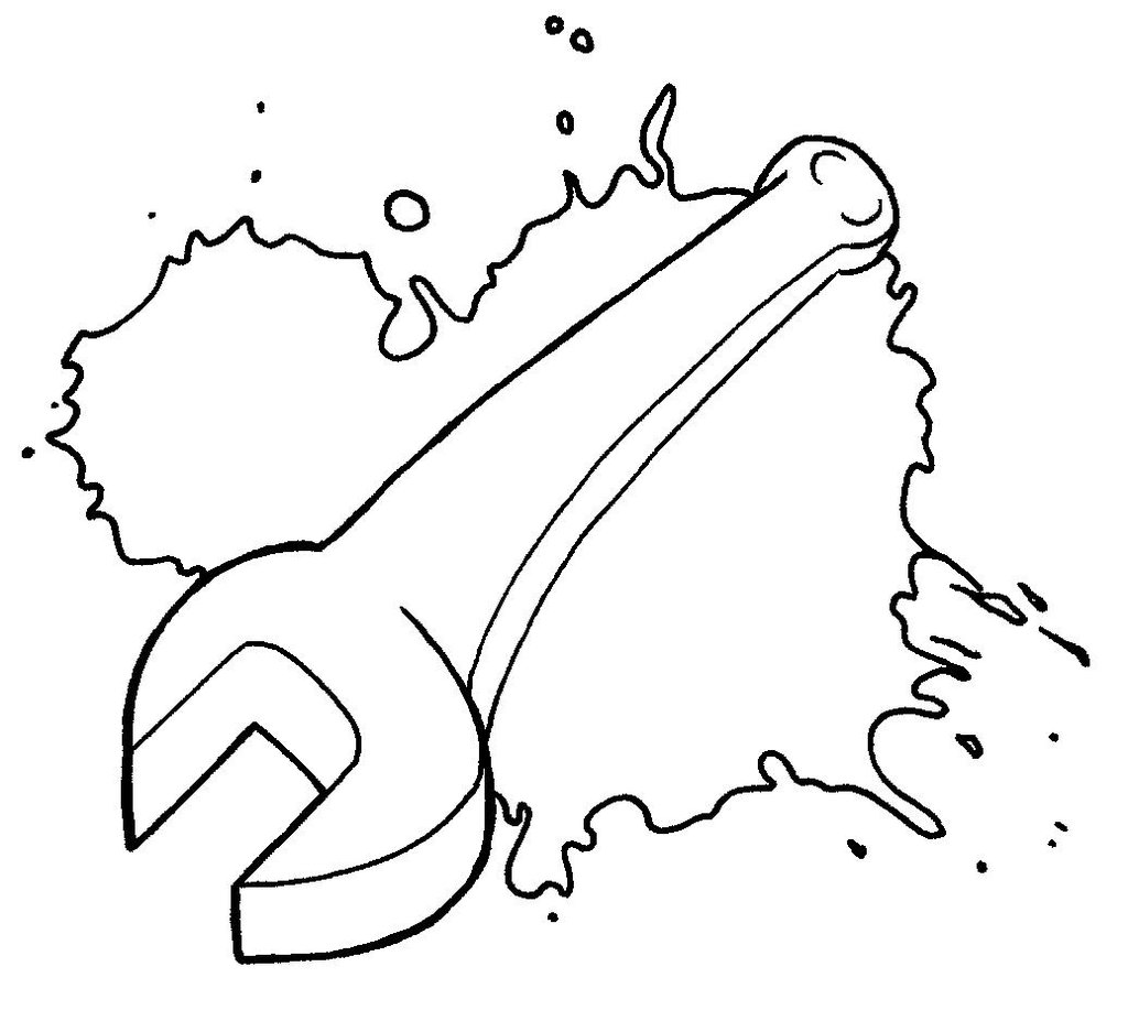 1024x937 wrench drawing wrench tattoo for free download