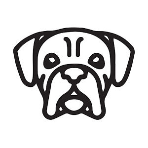 300x300 Boxer Dog Sticker Decal L Vinyl L Laptop L High Quality L L