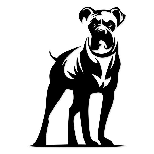 600x600 boxer drawing boxer dog for free download