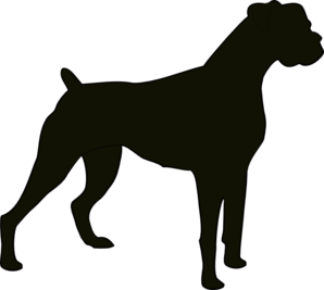 298x267 Boxer Silhouette Clip Art
