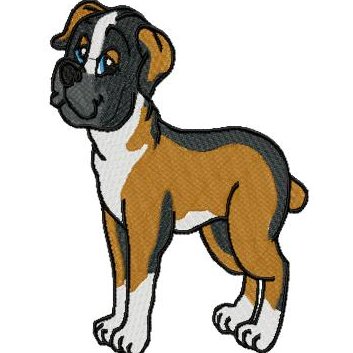 353x353 Free Boxer Dog Clipart