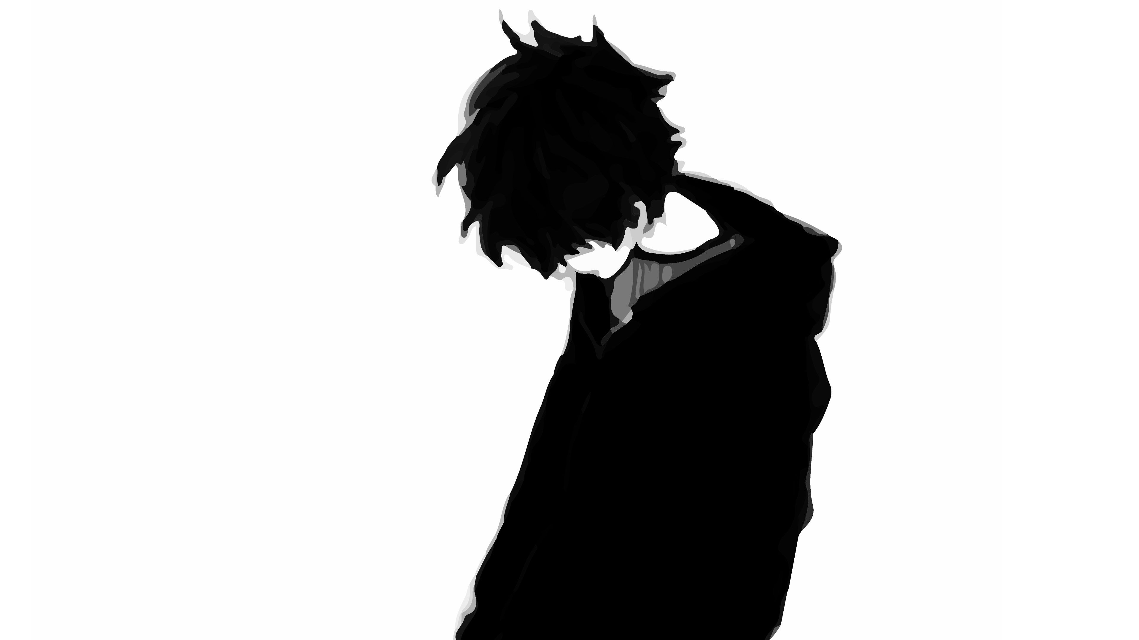 3840x2160 Sad Anime Boy Images Sad Cartoon Boy Alone Pic Sadever My