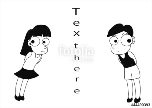 500x354 Boy And Girl Cartoon Vector Stock Image And Royalty Free Vector