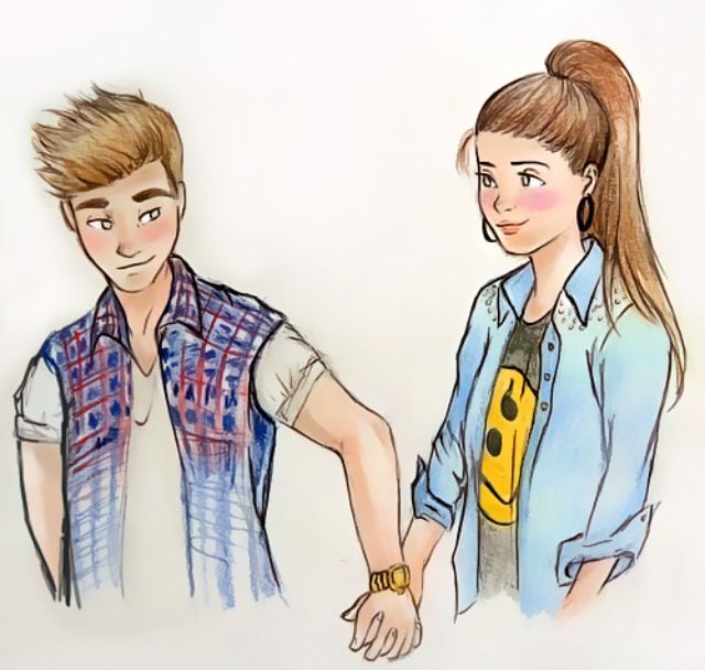 640x608 Girl And A Guy Holding Hands Drawings Girl Drawing Sketches