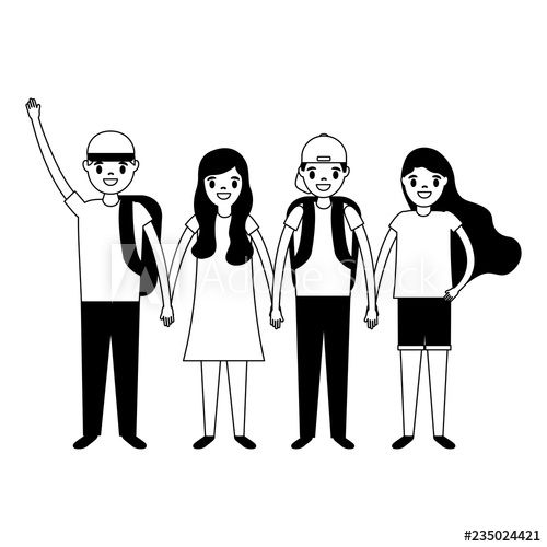 500x500 Boys And Girls Group Holding Hands