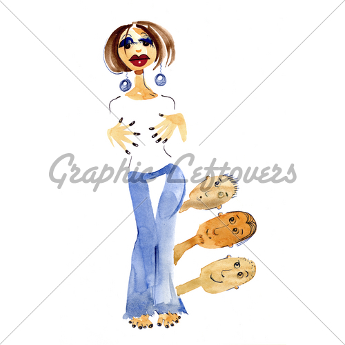 500x500 Cute Girl And Boys In Love Gl Stock Images