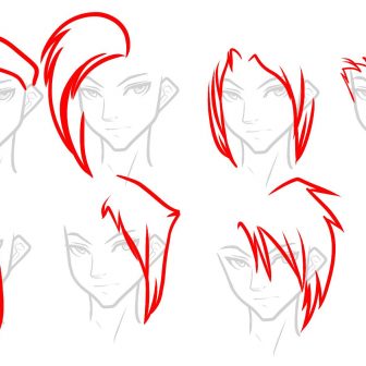 336x336 How To Draw An Anime Boy Eyes And Girl Kissing Step