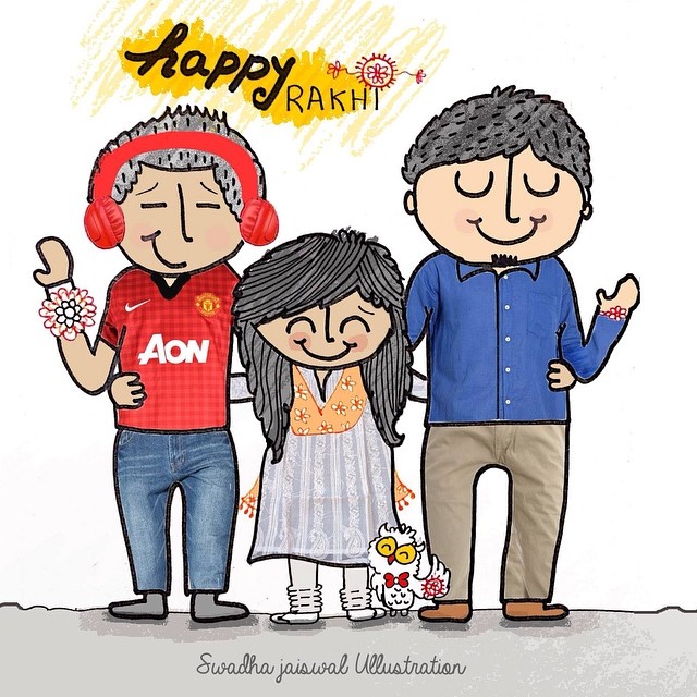640x640 Happy Rakhi To Both My Bros! Daily Ullustration