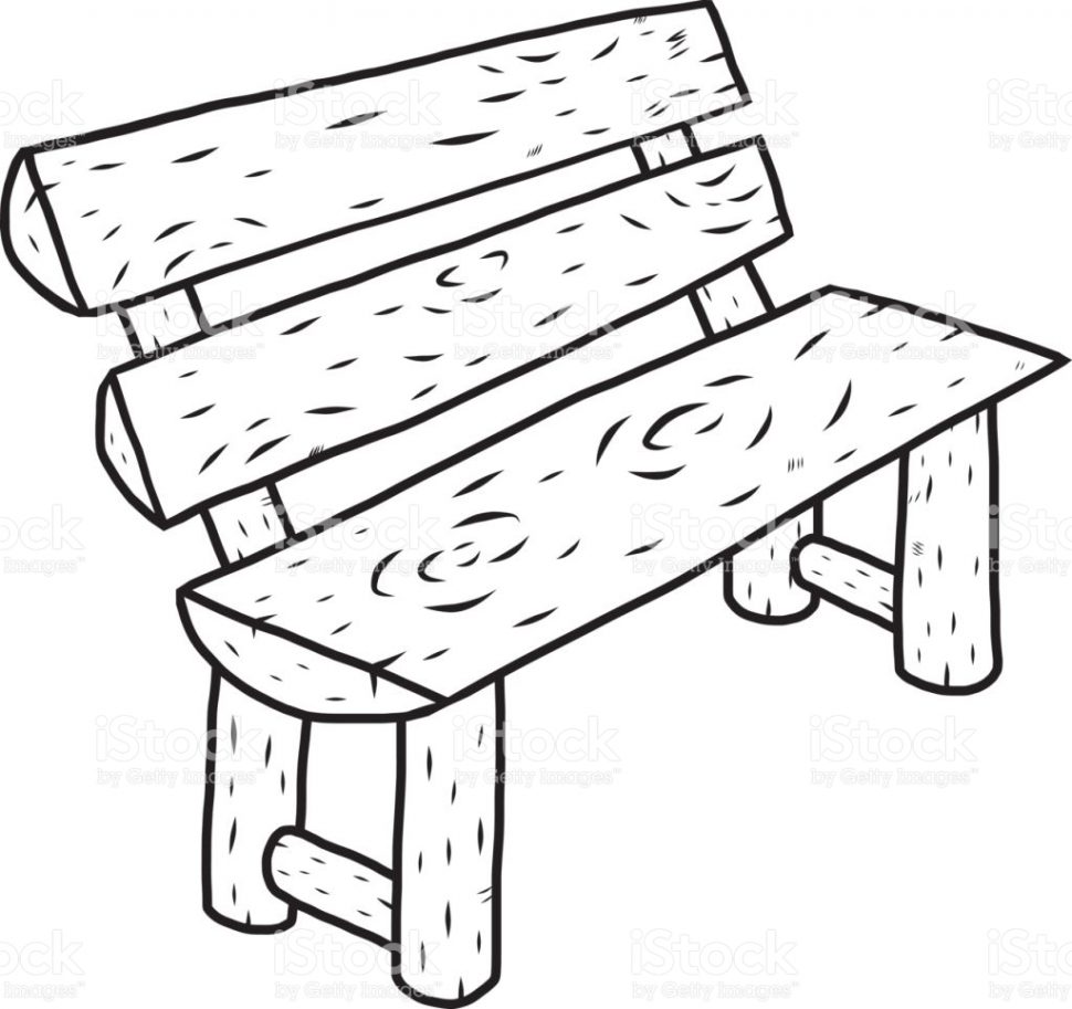 970x913 Bench Drawing Free Download