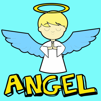 400x400 How To Draw Cartoon Angels In Easy Step