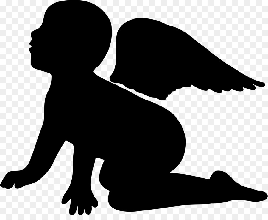 900x740 Angel, Drawing, Silhouette, Transparent Png Image Clipart Free