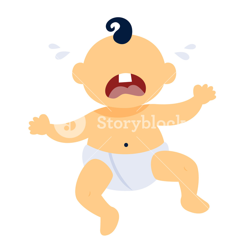 1000x1000 Sad Baby Boy In Blue Diapers Crying Royalty Free Stock Image