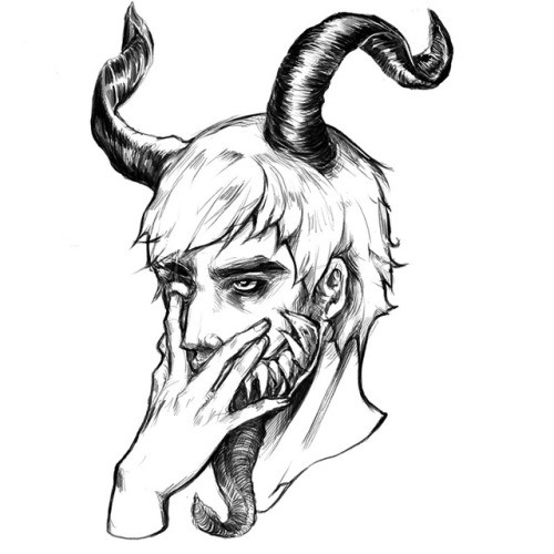 500x500 Devil Drawing
