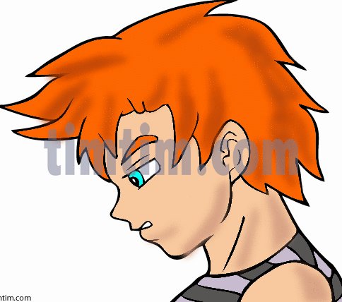 484x428 Free Drawing Of A Teenage Boy From The Category People