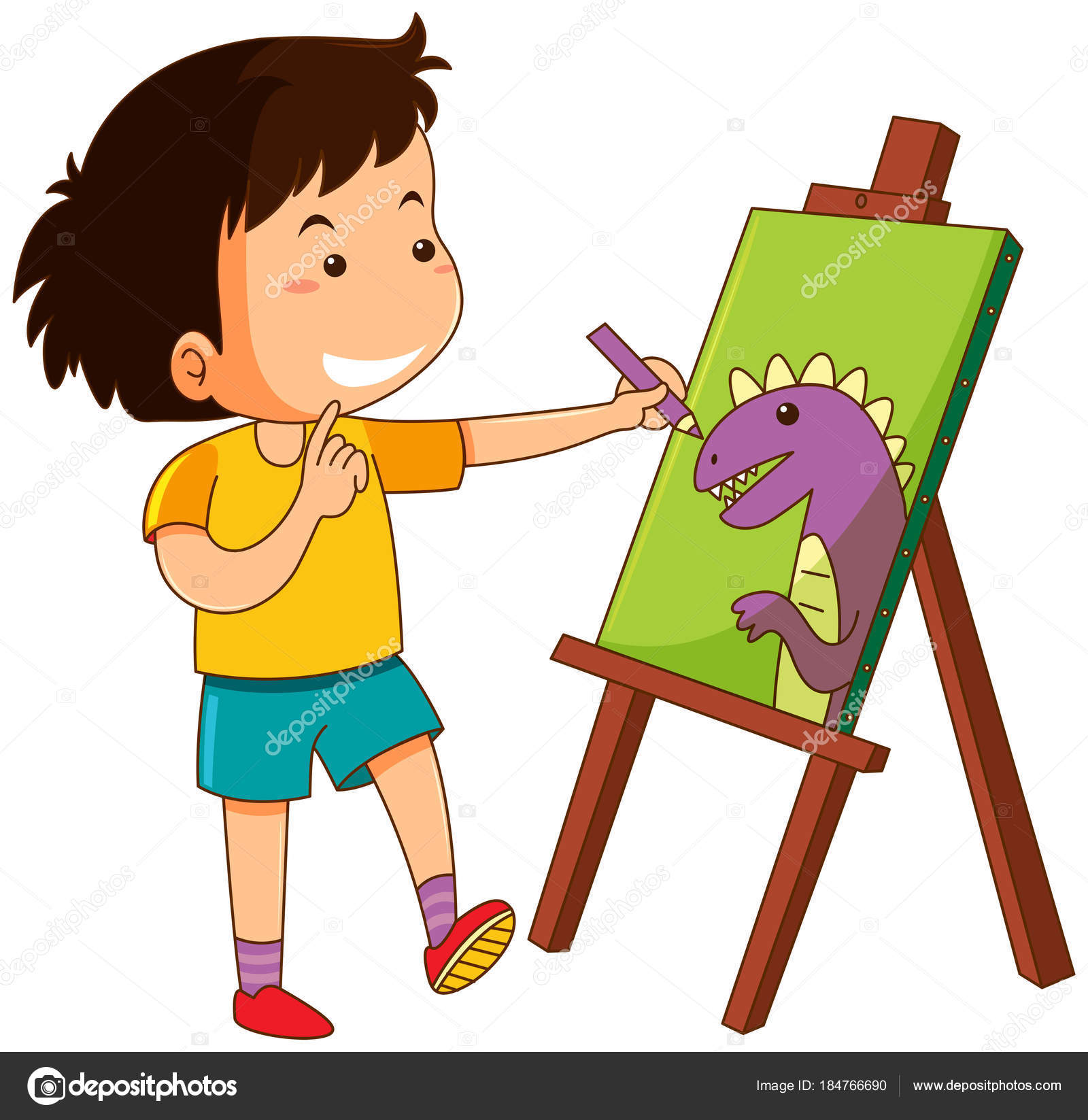 1600x1647 A Boy Drawing Clipart