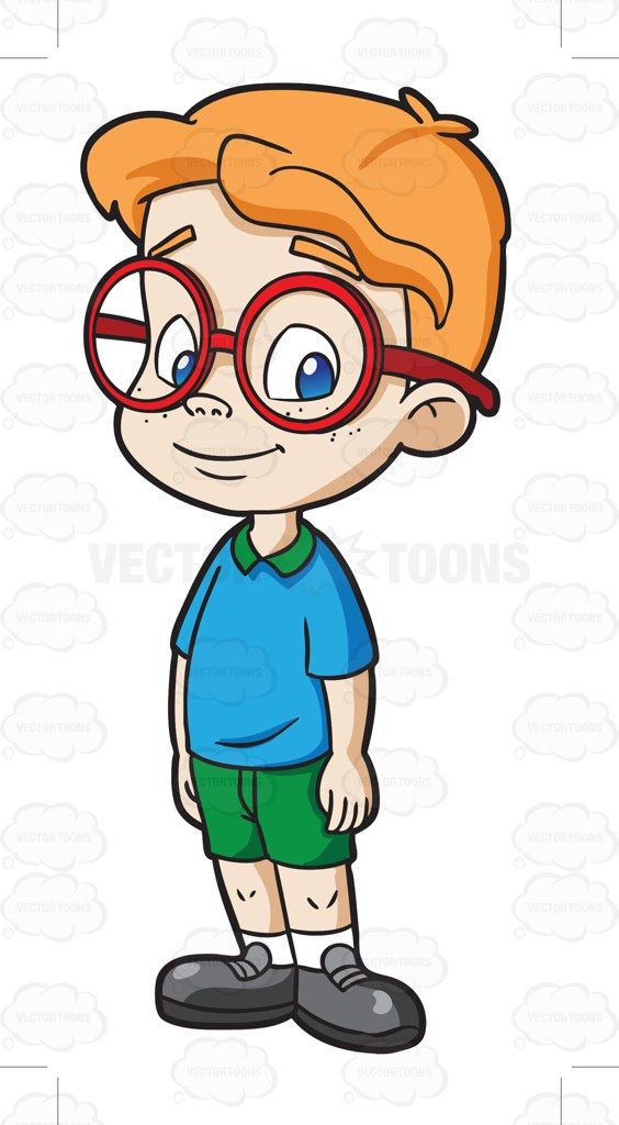 564x1024 Boy Cartoon Characters With Glasses Male Kindergarten Student