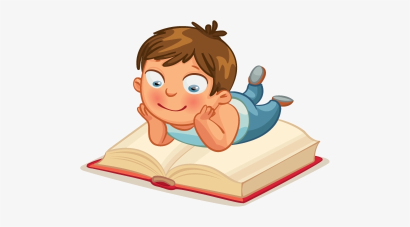 820x454 Cartoon Boy Reading