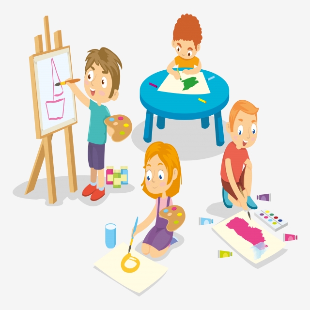 640x640 Kid Art, Girl, Boy, Drawing Png And Vector For Free Download